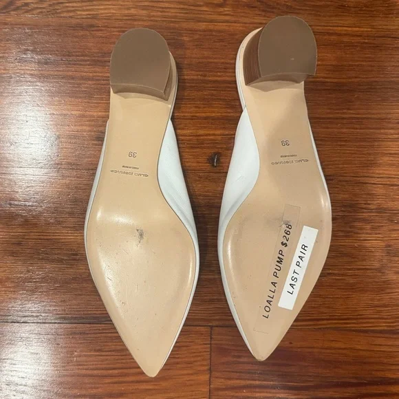 Club Monaco Loalla White Women's Pointed-Toe Mules - Picture 3 of 4